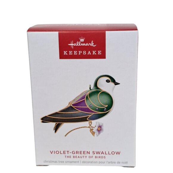 The Beauty of Birds Violet-Green Swallow Ornament NEW - Picture 5 of 11